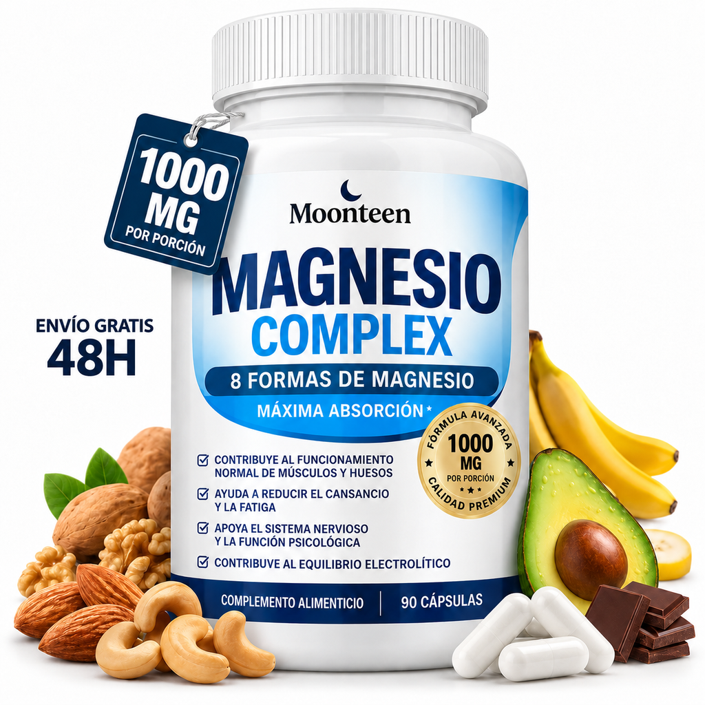 Suplementos de Magnesio 90 capsulas 1000mg